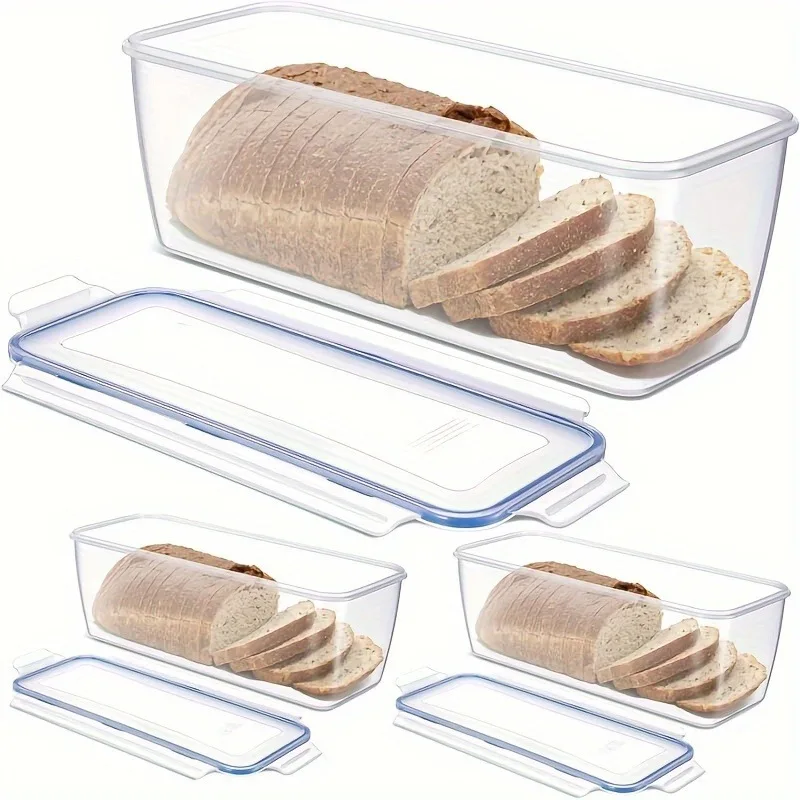 Food Storage With Dividers - Kotak Penyimpanan Roti Plastik Wadah Penyimpanan
