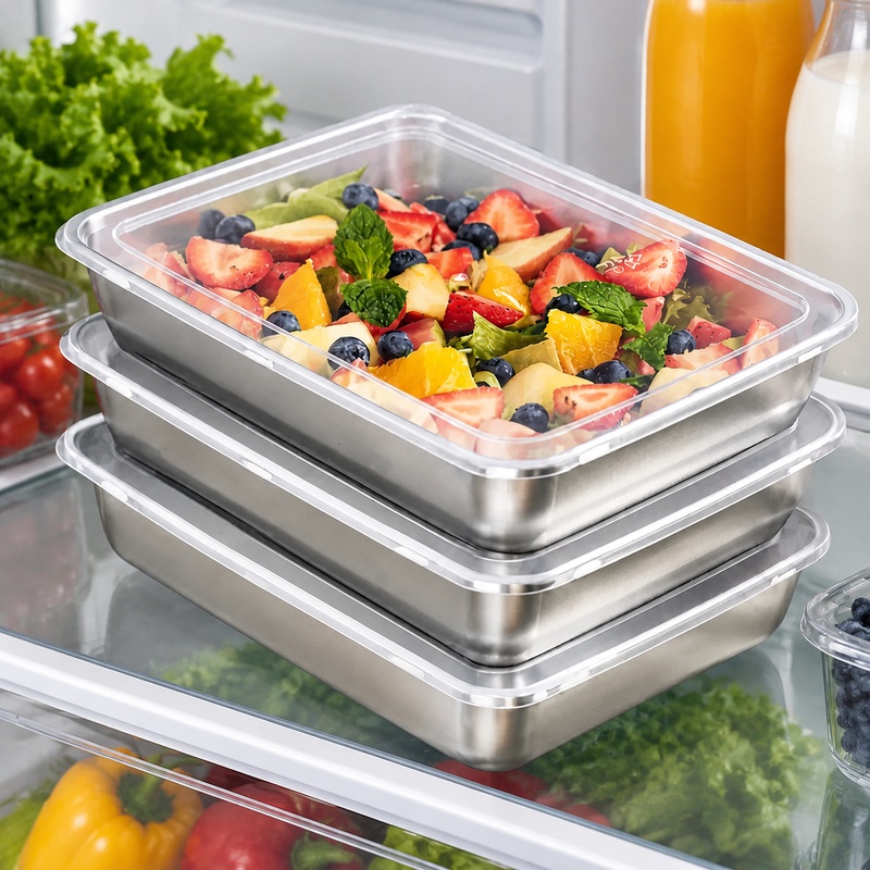 Food Storage Meals - Set 3 Wadah Makanan Baja Tahan
