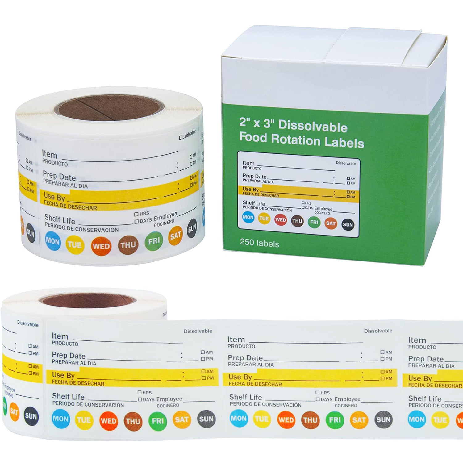 250 Buah/Rol Label Tanggal Mak - Food Storage Labels ulasan dan harga