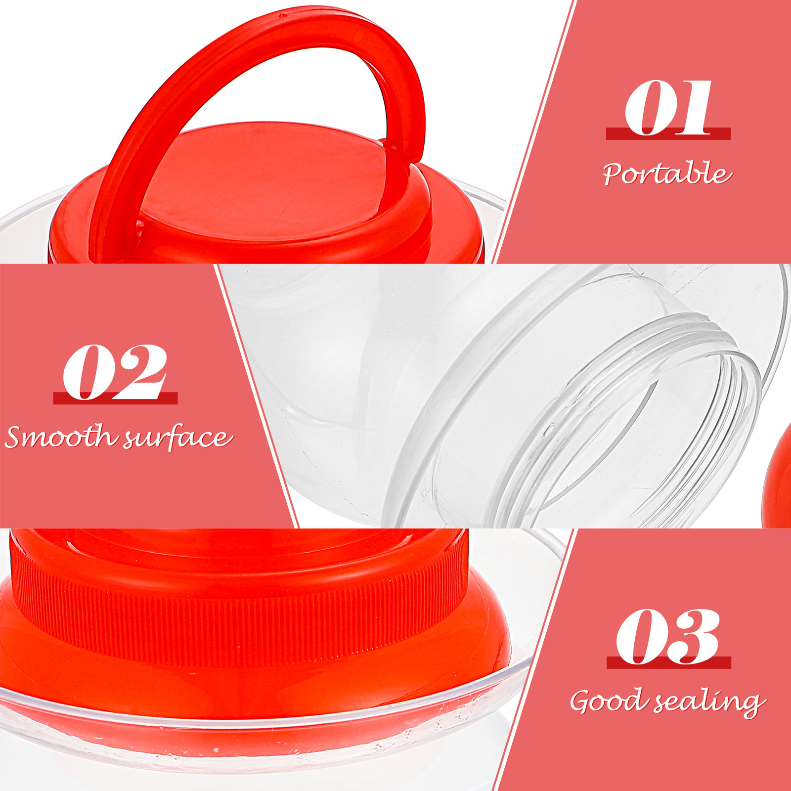 2 Buah Toples Acar Plastik unt - Food Storage Containers ulasan dan harga