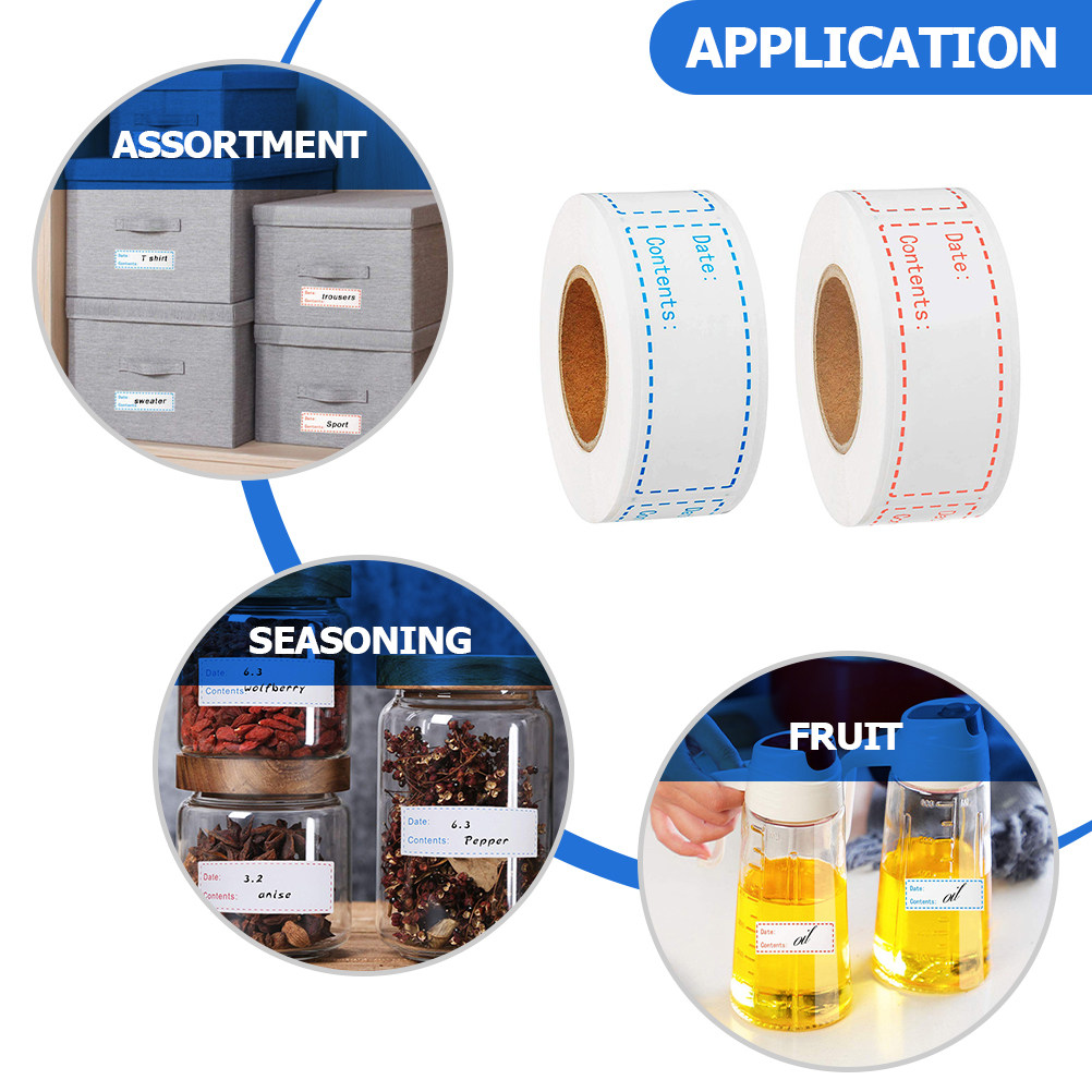 2 Gulung Label Tanggal Makanan - Food Storage Labels ulasan dan harga
