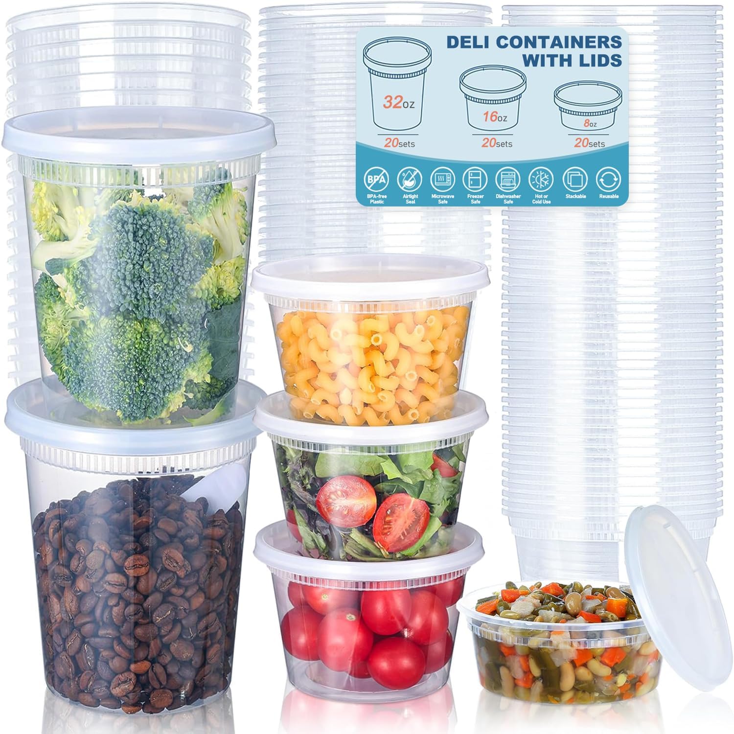 24 buah wadah penyimpanan maka - Food Storage Meals ulasan dan harga
