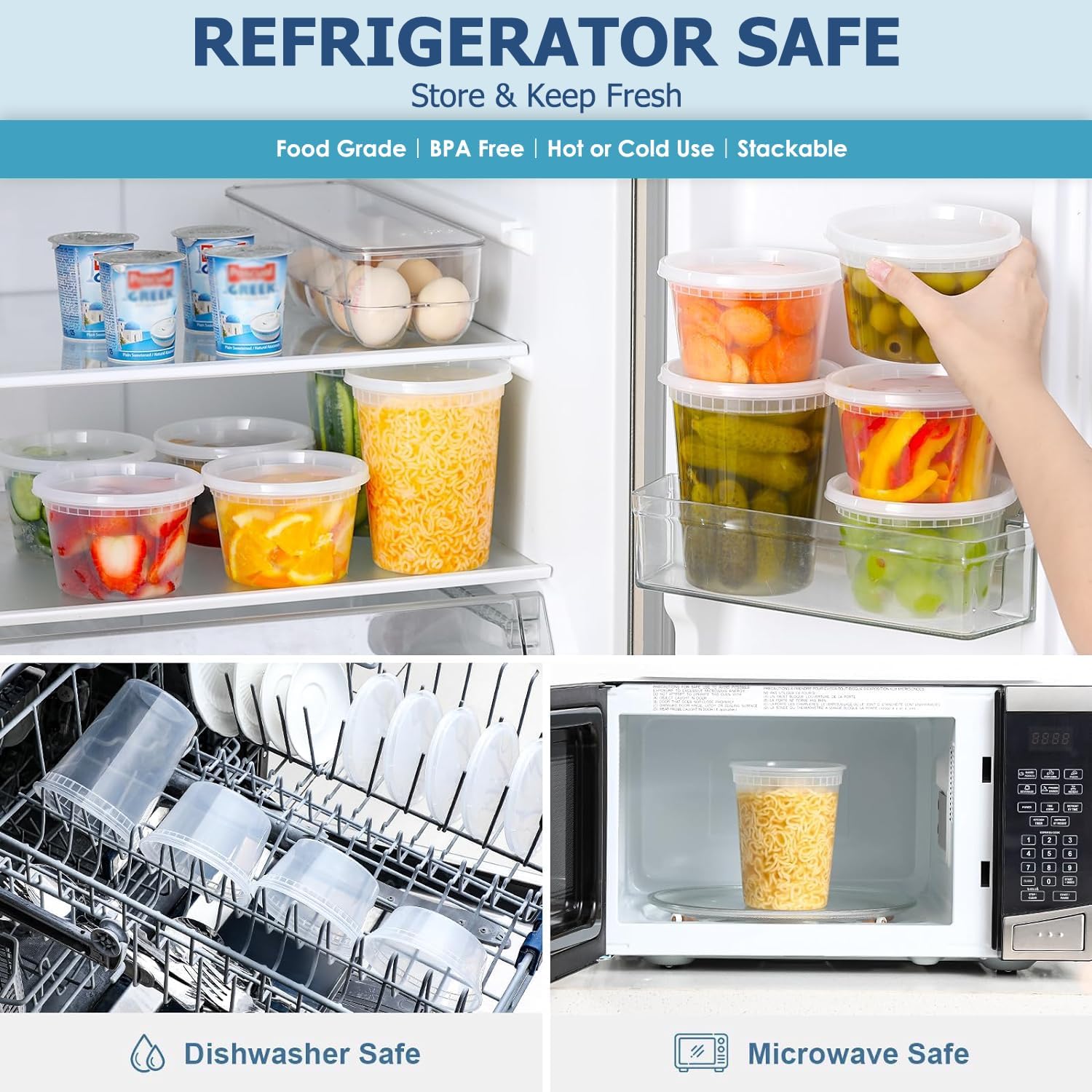 24 buah wadah penyimpanan maka - Food Storage Meals ulasan dan harga