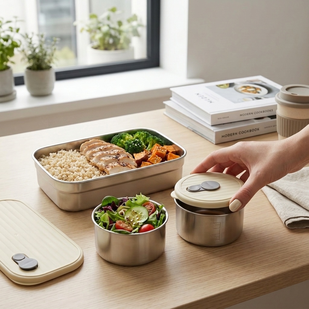Kotak Bento dari Baja Anti Kar - Food Storage Oven Safe ulasan dan harga