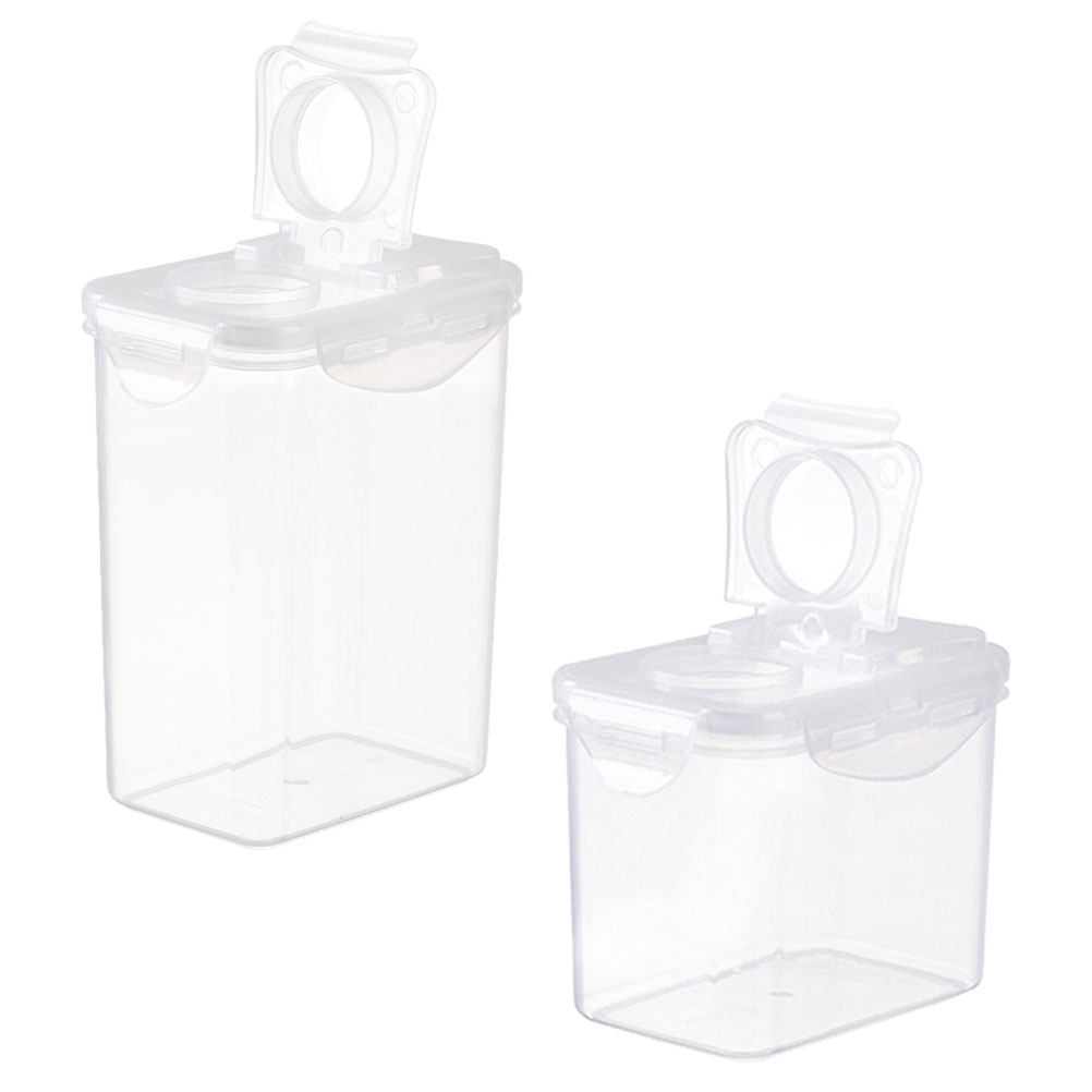 2 Buah Set Toples Penyimpanan, - Food Storage Containers ulasan dan harga