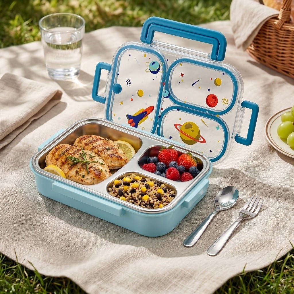 Kotak Makan Bento 900ML Lucu d - Food Storage Oven Safe ulasan dan harga